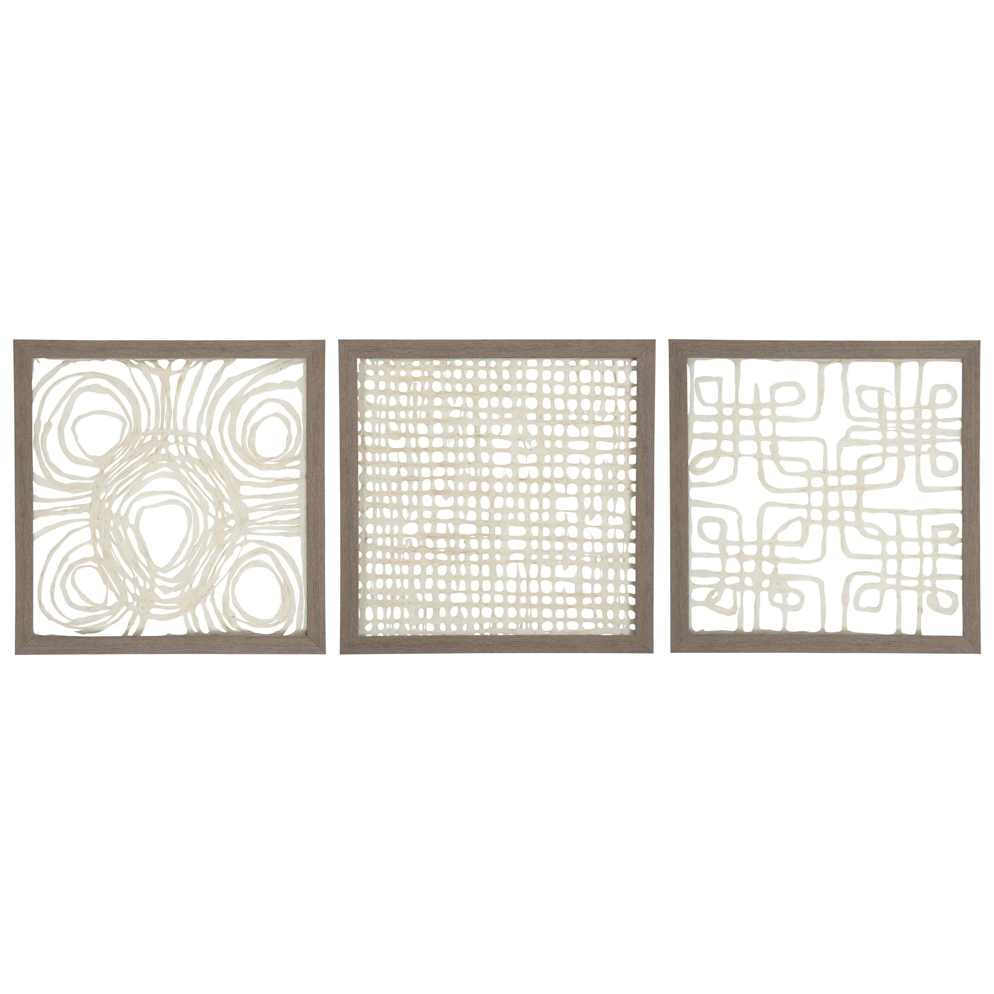Signature Design by Ashley Wall Art A8010009 3Piece Odella Cream/Taupe